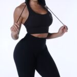 Women 2 Piece Hoodie Set Black