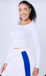 Women 2 Piece Sweats & Top Set White