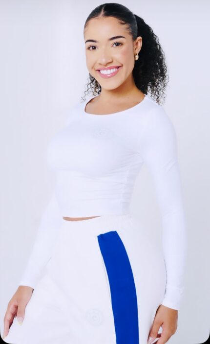 Women 2 Piece Sweats & Top Set White